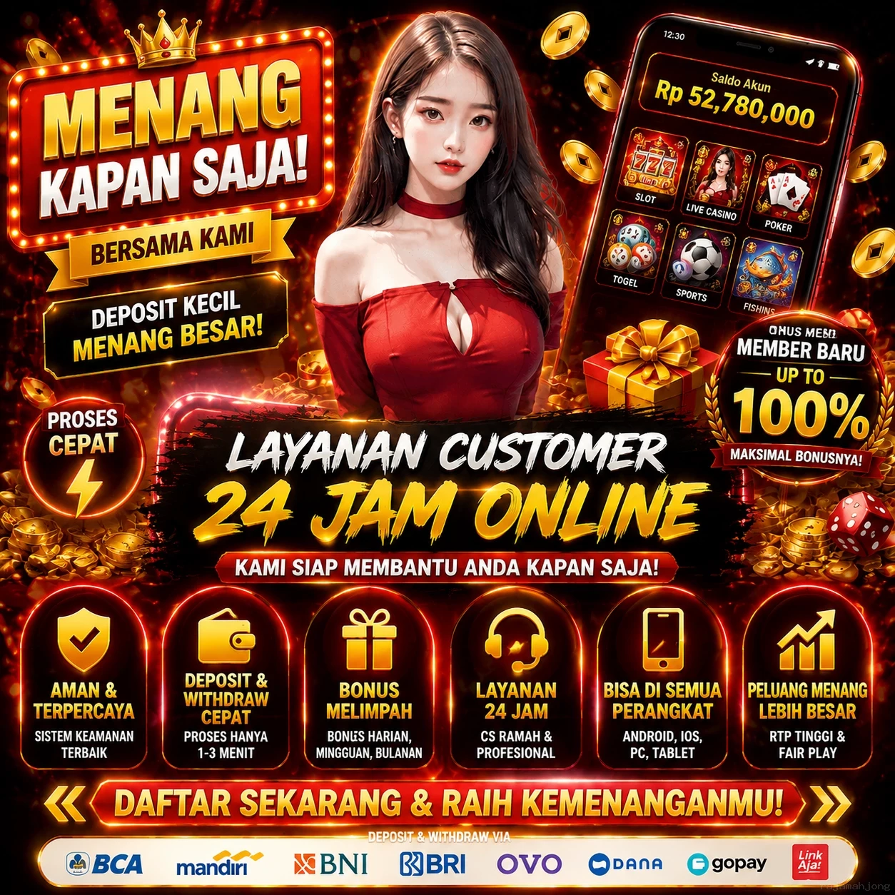 Aplikasi rajamahjong Android